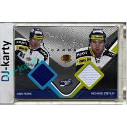 2011 OFS Premium #J05 Ivan Huml / Richard Stehlík Double Identical Jersey 188/500
