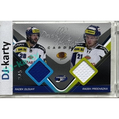 2011 OFS Premium #J06 Radek Dlouhý / Radek Procházka Double Identical Jersey 345/500