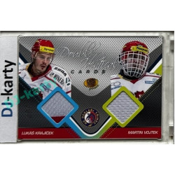 2011 OFS Premium #J02 Lukáš Krajíček / Martin Vojtek Double Identical Jersey 490/500