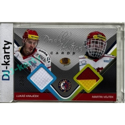 2011 OFS Premium #J02 Lukáš Krajíček / Martin Vojtek Double Identical Jersey 206/500