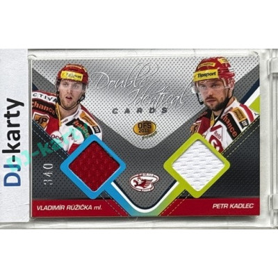 2011 OFS Premium #J15 Vladimír Růžička ml. / Petr Kadlec Double Identical Jersey 340/500
