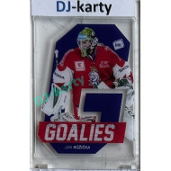 2021 MK reprezentace Jan Růžička #G10 Goalies Blue Die-cut PROMO