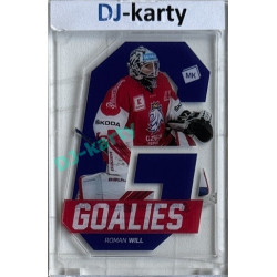 2021 MK reprezentace Roman Will #G2 Goalies Blue Die-cut PROMO