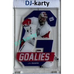 2021 MK reprezentace Jan Škorpík #G13 Goalies Blue Die-cut PROMO