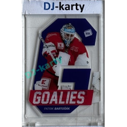 2021 MK reprezentace Patrik Bartošák #G4 Goalies Blue Die-cut PROMO