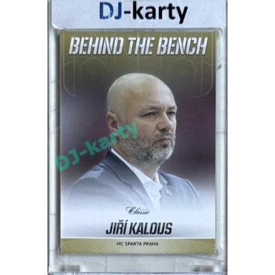 2016/17 OFS Jiří Kalous #BB-1 xx/100 Behind the Bench (matná)