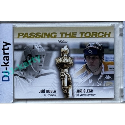2016/17 OFS Jiří Bubla / Jiří Šlégr #PT-5 xx/100 Passing the Torch (matná)