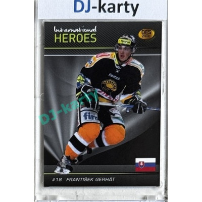 2011 OFS Premium #INT11 František Gerhát International Heroes Red 223/xxx