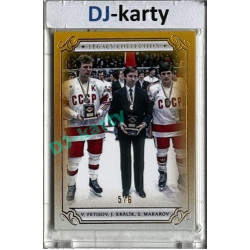 LC Legacy collection 1985 #LC-34 Vjačeslav Fetisov, Jiří Králík, Sergej Makarov Gold 5/6
