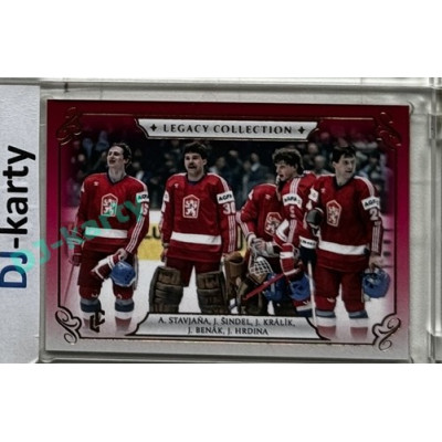 LC Legacy collection 1985 #LC-69 Antonín Stavjaňa, Jaromír Šindel, Jiří Králík, Jaroslav Benák, Jiří Hrdina Red 05/16