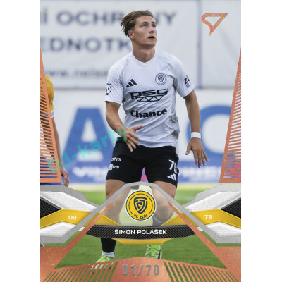 2025/26 Sportzoo Chance Liga 1. série #186 ŠIMON POLÁŠEK Cooper xx/70