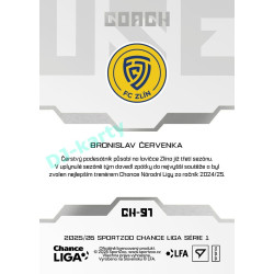 2025/26 Sportzoo Chance Liga 1. série #CH-91 Coach Clubhouse