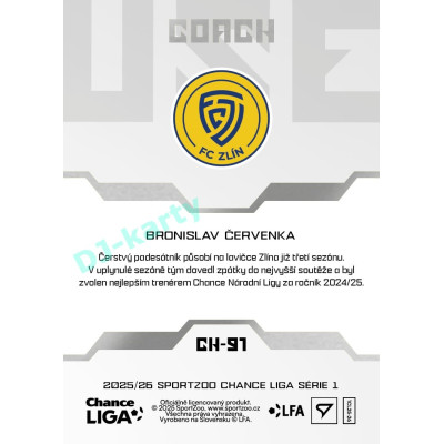 2025/26 Sportzoo Chance Liga 1. série #CH-91 Coach Clubhouse