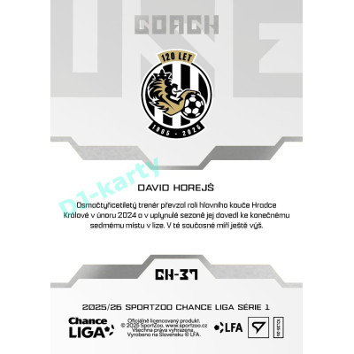 2025/26 Sportzoo Chance Liga 1. série #CH-37 Coach Clubhouse