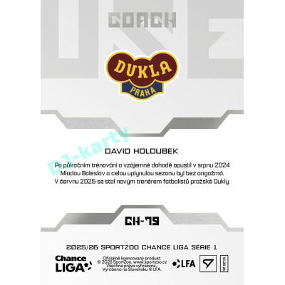2025/26 Sportzoo Chance Liga 1. série #CH-79 Coach Clubhouse