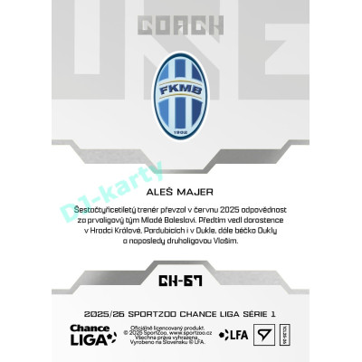 2025/26 Sportzoo Chance Liga 1. série #CH-67 Coach Clubhouse