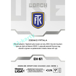 2025/26 Sportzoo Chance Liga 1. série #CH-61 Coach Clubhouse