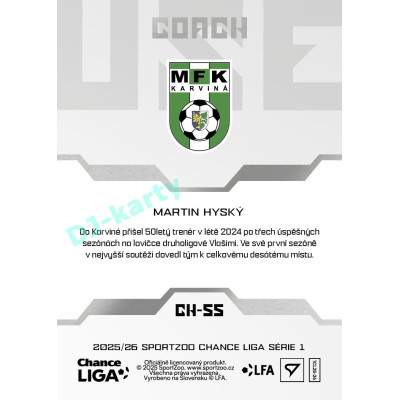 2025/26 Sportzoo Chance Liga 1. série #CH-55 Coach Clubhouse
