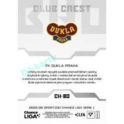 2025/26 Sportzoo Chance Liga 1. série #CH-80 Club Crest Clubhouse