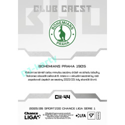 2025/26 Sportzoo Chance Liga 1. série #CH-44 Club Crest Clubhouse