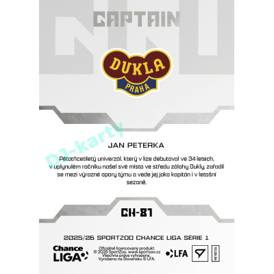 2025/26 Sportzoo Chance Liga 1. série #CH-81 Captain Clubhouse