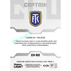 2025/26 Sportzoo Chance Liga 1. série #CH-63 Captain Clubhouse