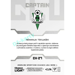 2025/26 Sportzoo Chance Liga 1. série #CH-27 Captain Clubhouse