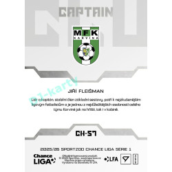 2025/26 Sportzoo Chance Liga 1. série #CH-57 Captain Clubhouse