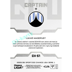 2025/26 Sportzoo Chance Liga 1. série #CH-51 Captain Clubhouse