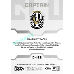 2025/26 Sportzoo Chance Liga 1. série #CH-39 Captain Clubhouse