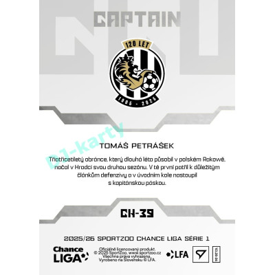 2025/26 Sportzoo Chance Liga 1. série #CH-39 Captain Clubhouse