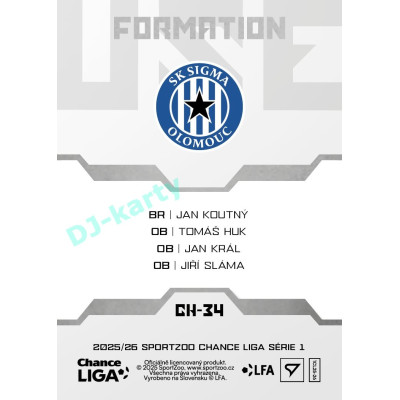 2025/26 Sportzoo Chance Liga 1. série #CH-34 Defense Clubhouse