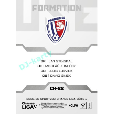 2025/26 Sportzoo Chance Liga 1. série #CH-88 Defense Clubhouse