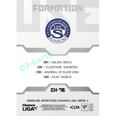 2025/26 Sportzoo Chance Liga 1. série #CH-76 Defense Clubhouse