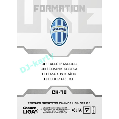 2025/26 Sportzoo Chance Liga 1. série #CH-70 Defense Clubhouse