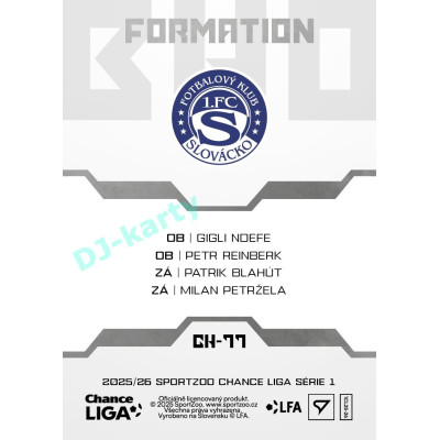 2025/26 Sportzoo Chance Liga 1. série #CH-77 Middle Clubhouse