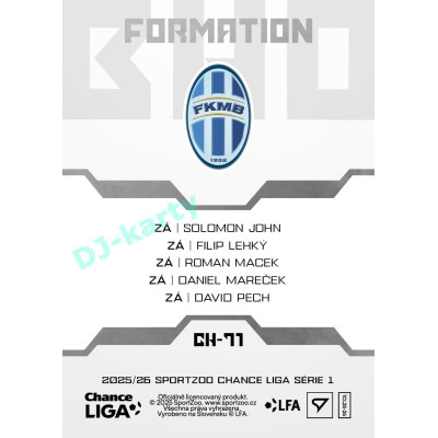 2025/26 Sportzoo Chance Liga 1. série #CH-71 Middle Clubhouse