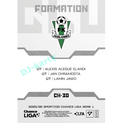 2025/26 Sportzoo Chance Liga 1. série #CH-30 Attack Clubhouse