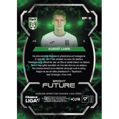 2025/26 Sportzoo Chance Liga 1. série #BF-5 ALBERT LABÍK Bright Future
