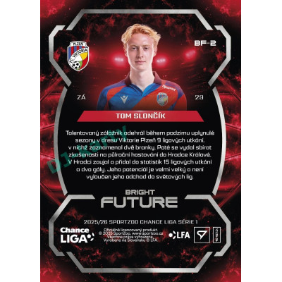 2025/26 Sportzoo Chance Liga 1. série #BF-2 TOM SLONČÍK Bright Future