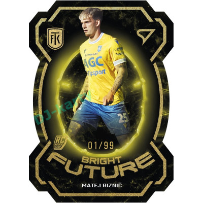 2025/26 Sportzoo Chance Liga 1. série #BF-6 MATEJ RIZNIČ Bright Future Gold xx/99