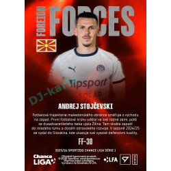 2025/26 Sportzoo Chance Liga 1. série #FF-30 ANDREJ STOJČEVSKI Foreign Forces