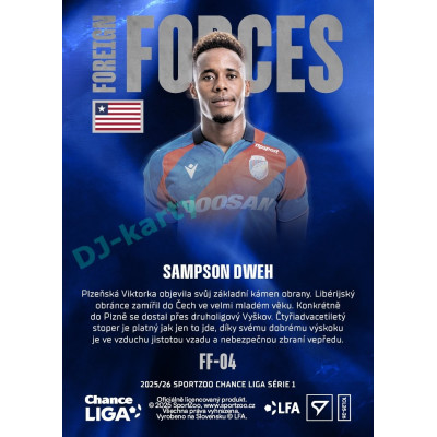 2025/26 Sportzoo Chance Liga 1. série #FF-04 SAMPSON DWEH Foreign Forces