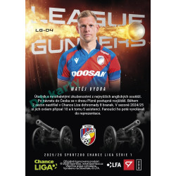 2025/26 Sportzoo Chance Liga 1. série #LG-04 MATĚJ VYDRA League  Gunners
