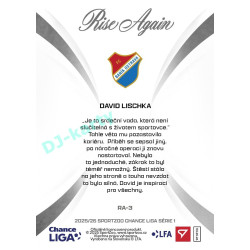 2025/26 Sportzoo Chance Liga 1. série #RA-3 DAVID LISCHKA Rise Again