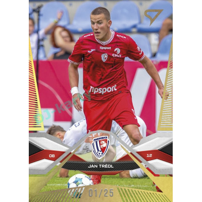2025/26 Sportzoo Chance Liga 1. série #173 JAN TRÉDL Gold xx/25