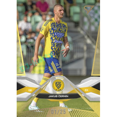 2025/26 Sportzoo Chance Liga 1. série #183 JAKUB ČERNÍN Gold xx/25