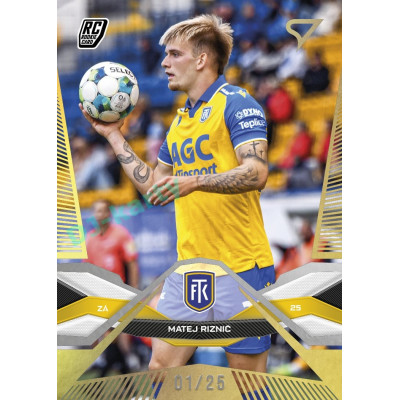 2025/26 Sportzoo Chance Liga 1. série #128 MATEJ RIZNIČ Gold xx/25