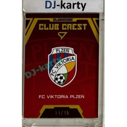 2025/26 Sportzoo Chance Liga 1. série #CH-08 Club Crest Clubhouse Gold 11/15