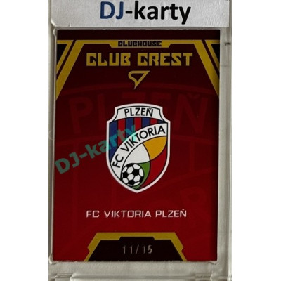 2025/26 Sportzoo Chance Liga 1. série #CH-08 Club Crest Clubhouse Gold 11/15